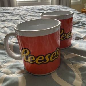 Reese's Orange and White Two Versatile Dishwasher and Microwave Safe Mugs Bundle